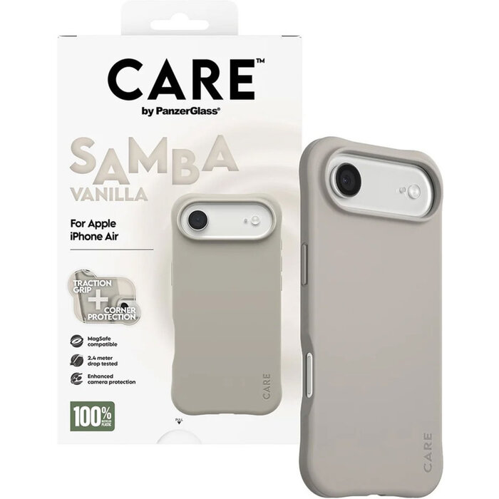 CARE by PanzerGlass PanzerGlass CARE MagSafe Case voor iPhone Air - Samba Vanilla