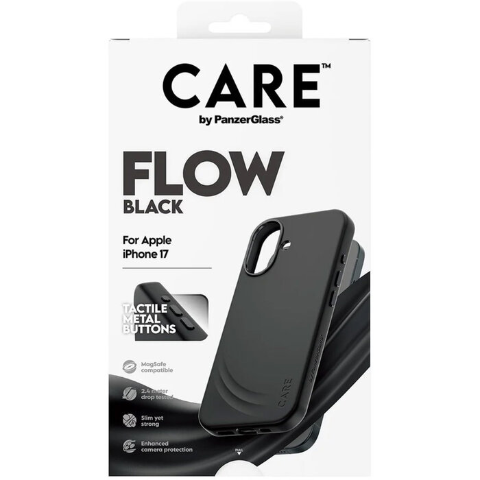 CARE by PanzerGlass CARE by PanzerGlass FLOW MagSafe Case voor iPhone 17 - Zwart