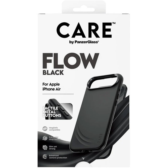 CARE by PanzerGlass PanzerGlass CARE FLOW MagSafe Case voor iPhone Air - Zwart