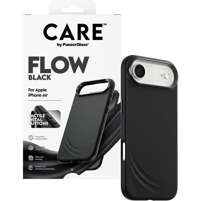 CARE by PanzerGlass PanzerGlass CARE FLOW MagSafe Case voor iPhone Air - Zwart