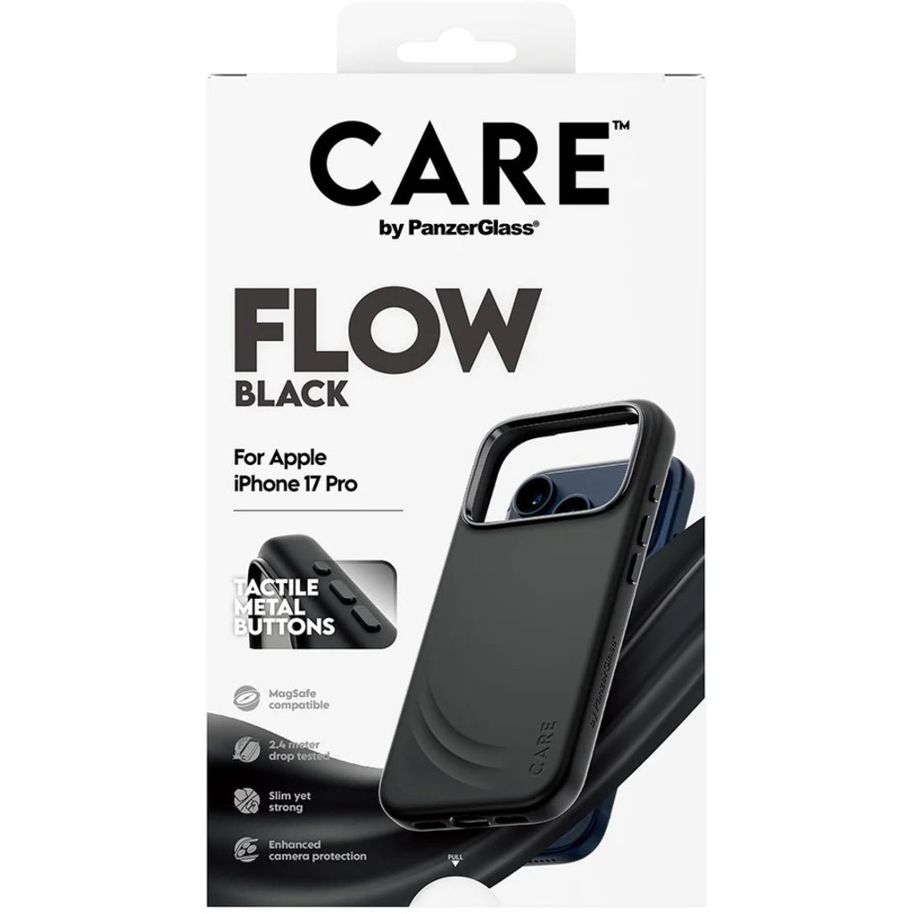 CARE by PanzerGlass CARE by PanzerGlass FLOW MagSafe Case iPhone 17 Pro - Zwart