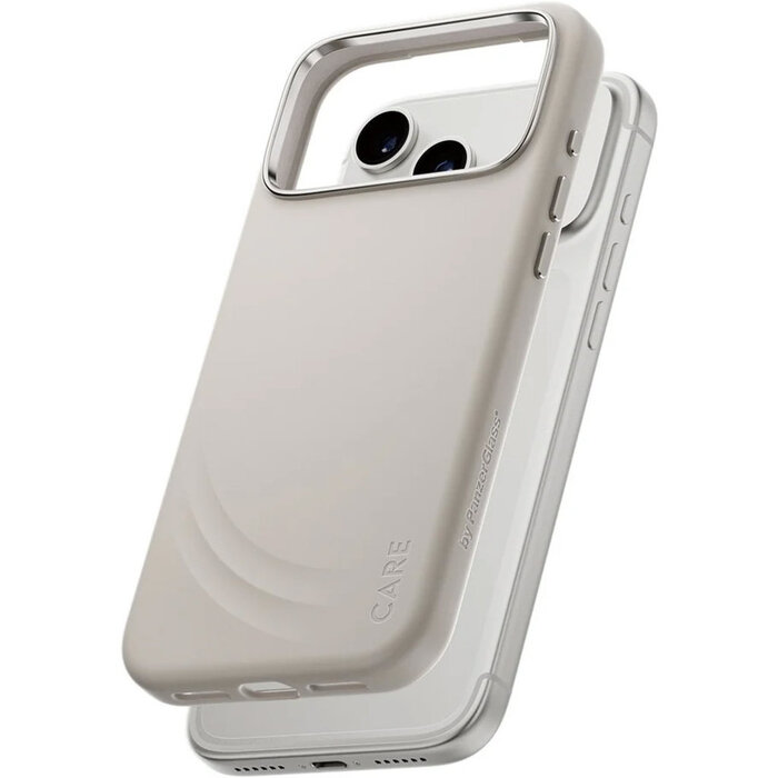 CARE by PanzerGlass PanzerGlass CARE FLOW MagSafe Hoesje voor iPhone 17 Pro Max - Vanilla