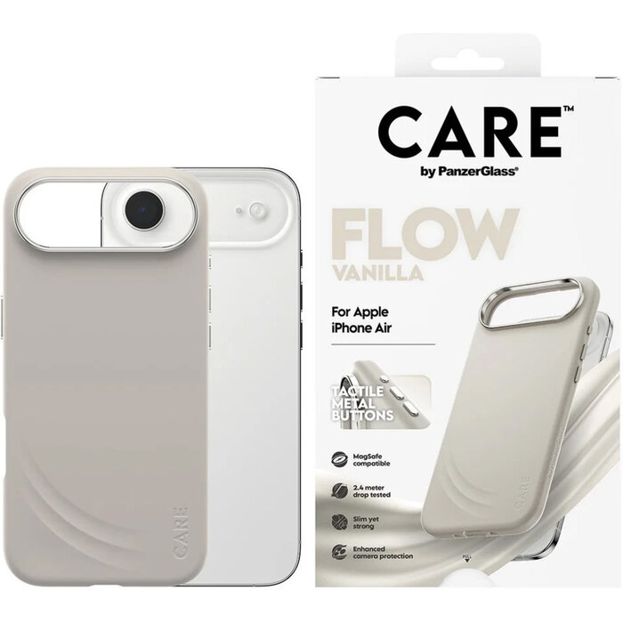 CARE by PanzerGlass PanzerGlass CARE MagSafe Case voor iPhone Air - Vanilla