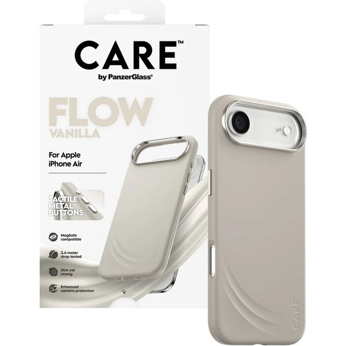 CARE by PanzerGlass PanzerGlass CARE MagSafe Case voor iPhone Air - Vanilla