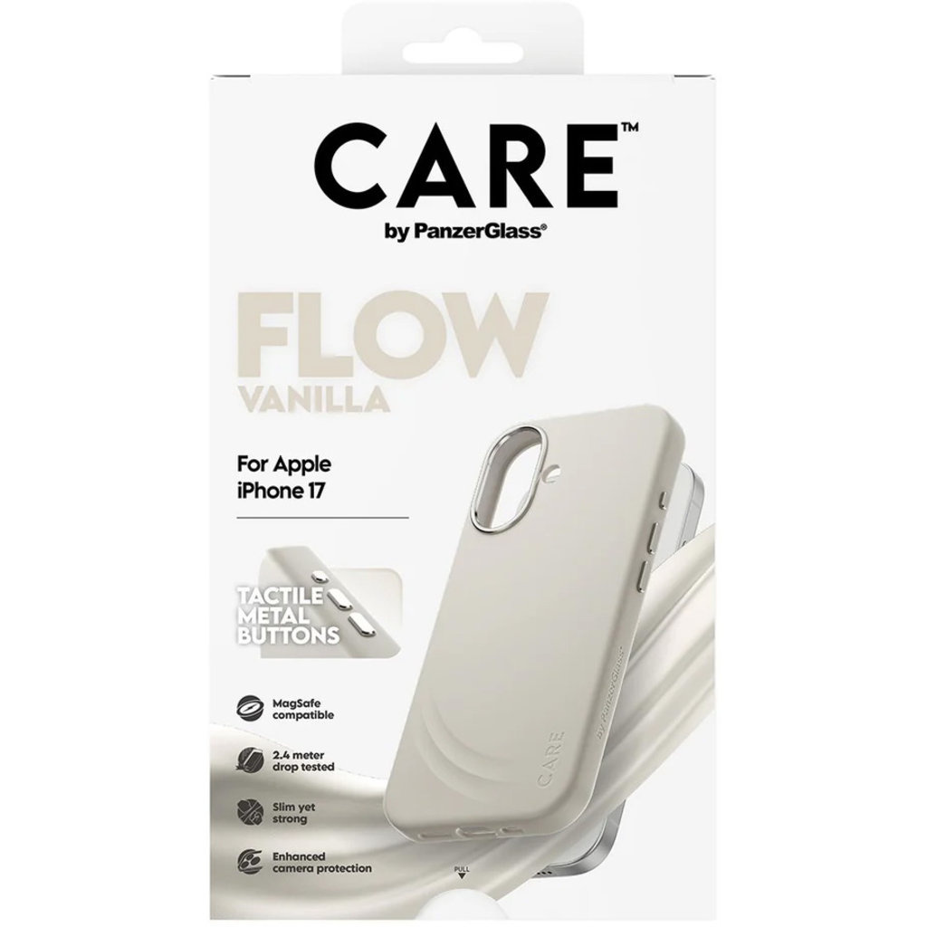 CARE by PanzerGlass CARE by PanzerGlass FLOW MagSafe Case voor iPhone 17 - Vanilla