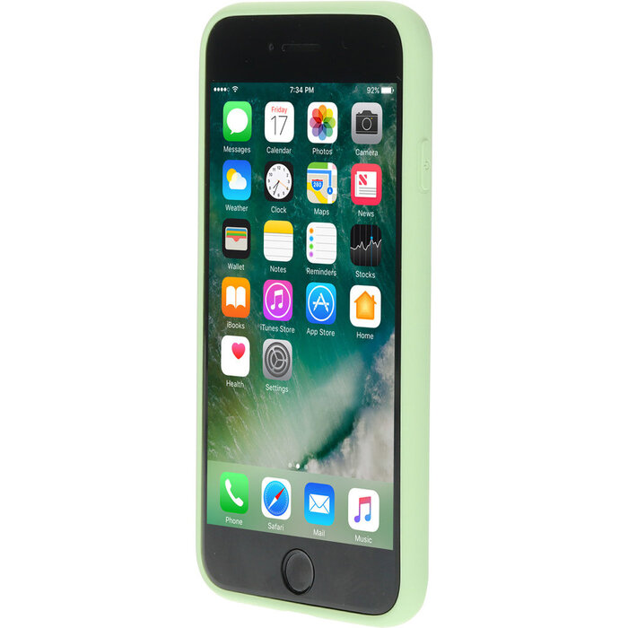 Mobiparts Mobiparts Siliconen Hoesje voor iPhone 7/8/SE (2020/2022) - Pistache Green