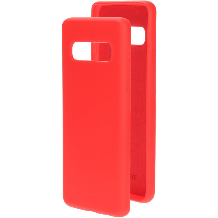 Mobiparts Mobiparts Siliconen Cover voor Samsung Galaxy S10 - Scarlet Red