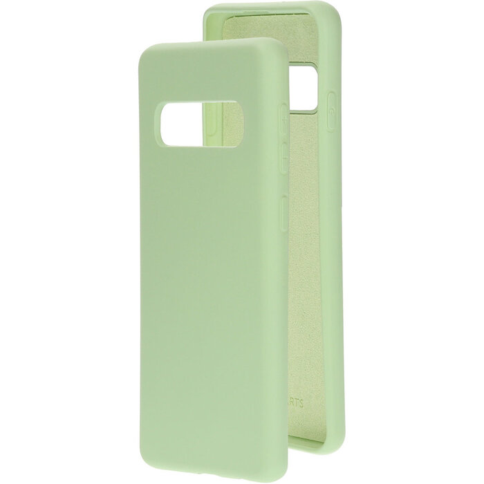 Mobiparts Mobiparts Siliconen Cover voor Samsung Galaxy S10 - Pistache Groen