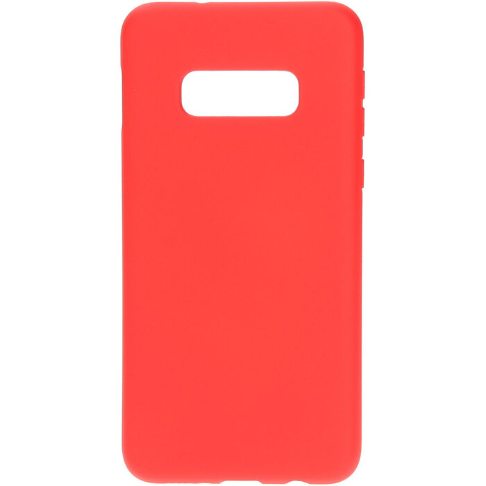 Mobiparts Mobiparts Siliconen Cover voor Samsung Galaxy S10e - Scarlet Red