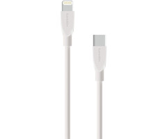 Mobiparts Mobiparts Lightning naar USB-C Kabel - 1m - 2A - Wit