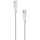 Mobiparts Lightning naar USB-C Kabel - 1m - 2A - MFi Gecertificeerd - Wit