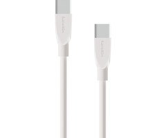 Mobiparts Mobiparts USB-C naar USB-C Snellader Kabel - 60W - 3A - 1 Meter - Wit