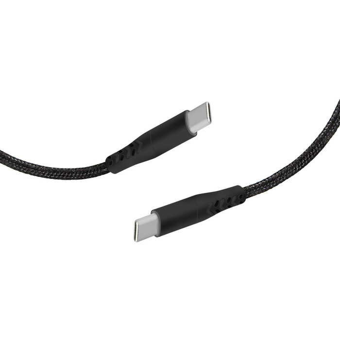 Mobiparts Mobiparts USB-C to USB-C Braided Cable 2A 1m Black