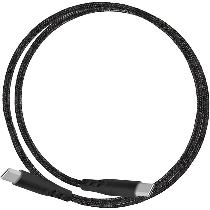 Mobiparts Mobiparts USB-C to USB-C Braided Cable 2A 1m Black