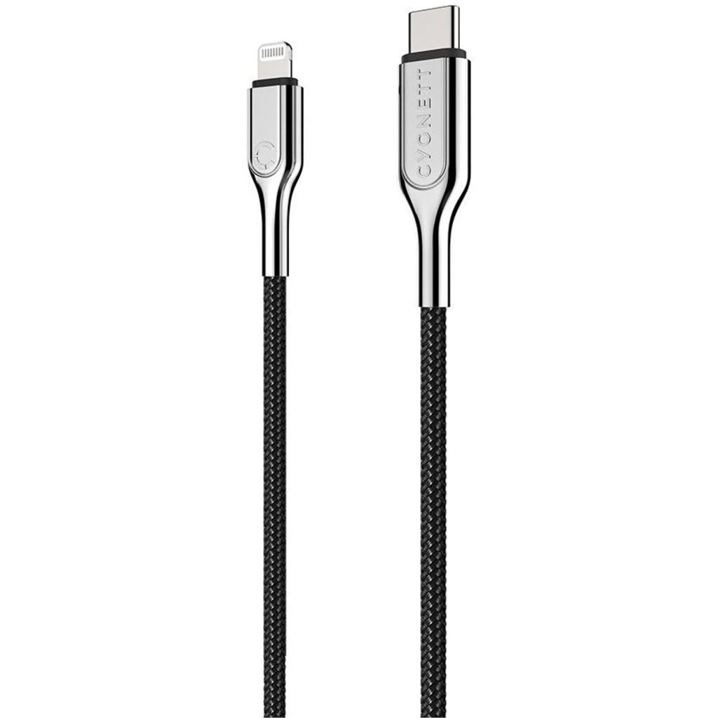 Cygnett Cygnett Armoured Gevlochten Lightning naar USB-C Kabel - 10cm - Zwart, foto 2 van 5
