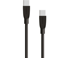 Mobiparts Mobiparts USB-C naar USB-C Snellader Kabel - 60W - 1 Meter - Zwart