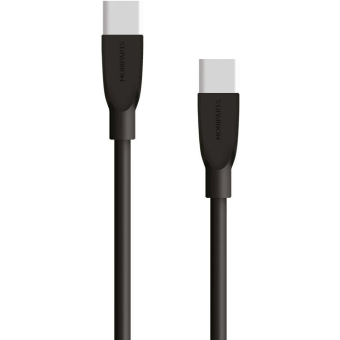 Mobiparts Mobiparts USB-C naar USB-C Snellader Kabel - 60W - 1 Meter - Zwart