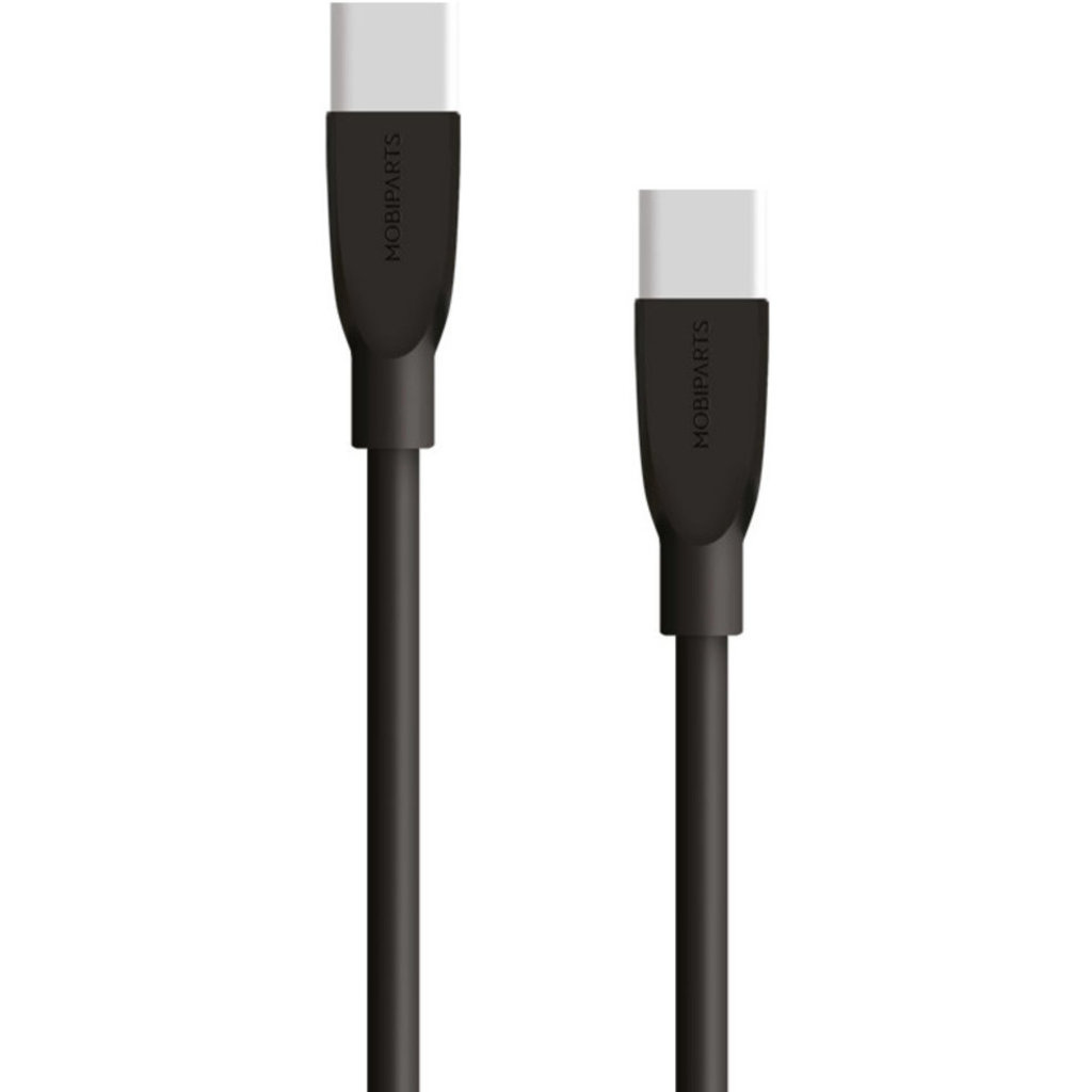 Mobiparts Mobiparts USB-C naar USB-C Snellader Kabel - 60W - 1 Meter - Zwart