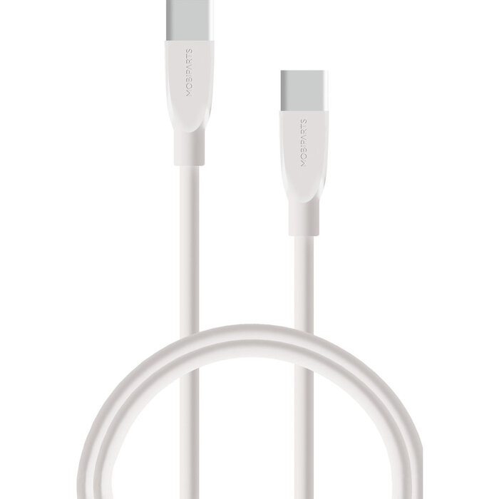 Mobiparts Mobiparts USB-C naar USB-C Kabel - 2 Meter - 60W - 3A - Wit