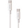 Mobiparts USB-C naar USB-C Woven Kabel - 1m - 2A - Wit
