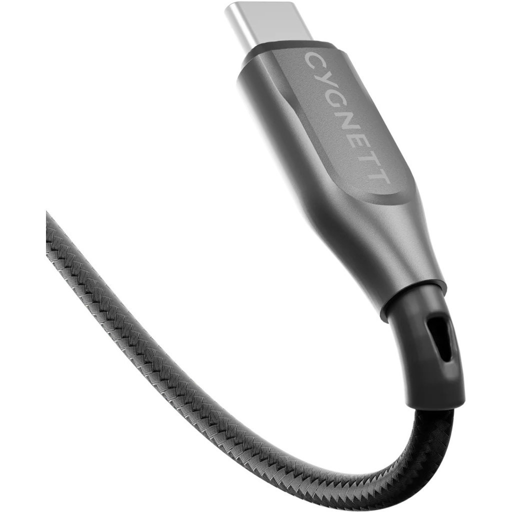 Cygnett Cygnett Armoured USB-C naar USB-C Kabel - 50cm - 100W - Zwart Gevlochten