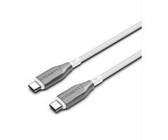 Cygnett Cygnett Armoured Braided USB-C to USB-C Cable 1m White