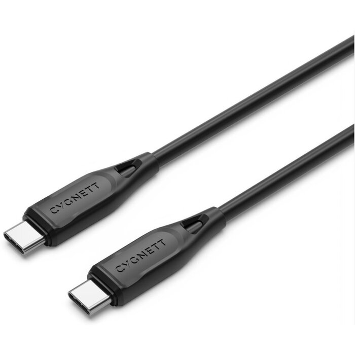 Cygnett Cygnett Essentials USB-C naar USB-C Kabel - 1m - 60W Snel Opladen - Zwart