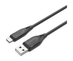 Cygnett Cygnett Essentials USB-C naar USB-A Oplaadkabel - 2 Meter - Zwart