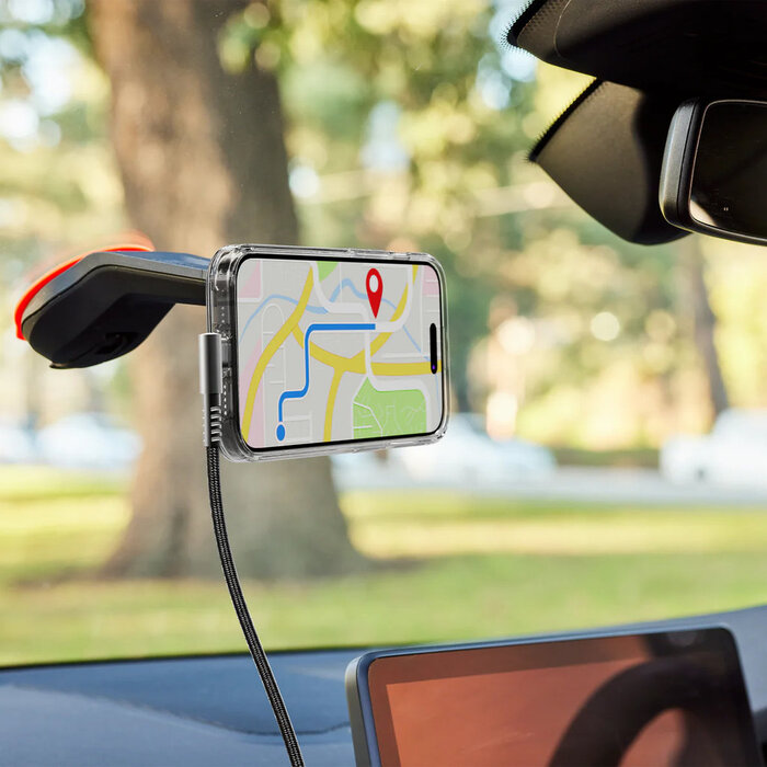 Cygnett Cygnett Unite Right Angled Braided Lighting to USB-C Cable 1m Black