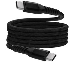 Mobiparts Mobiparts Magnetische USB-C naar USB-C Kabel - 1m - Gevlochten - Zwart