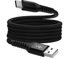 Mobiparts Mobiparts USB-A to USB-C Magnetic Braided Cable 1m Black