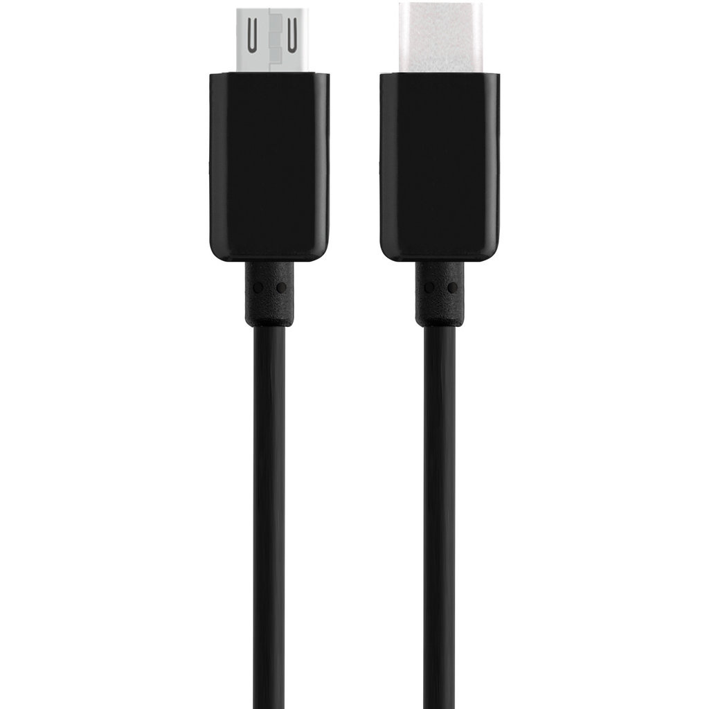 Mobiparts Mobiparts Micro USB naar USB-C Kabel - 1 Meter - Zwart