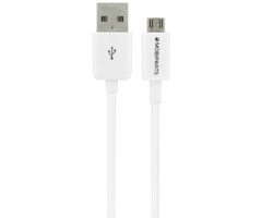 Mobiparts Mobiparts Micro USB naar USB Kabel - 2.4A - 3 Meter - Wit