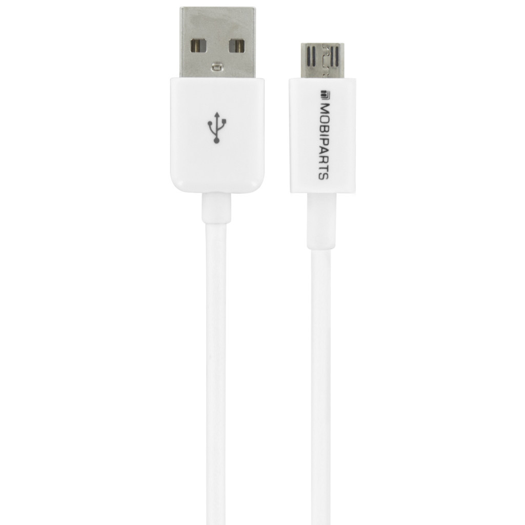 Mobiparts Mobiparts Micro USB naar USB Kabel - 2.4A - 3 Meter - Wit