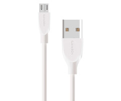 Mobiparts Mobiparts Micro USB naar USB-A Kabel - 2A - 50 cm - Wit