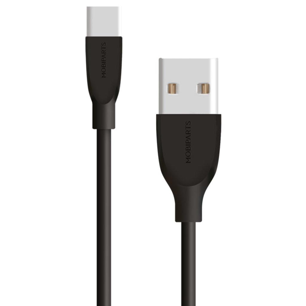 Mobiparts Mobiparts USB-C naar USB-A Kabel - 2A - 1 Meter - Zwart
