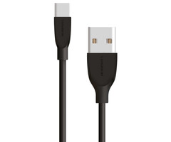 Mobiparts Mobiparts USB-C naar USB-A Kabel - 2m - 2A - Zwart