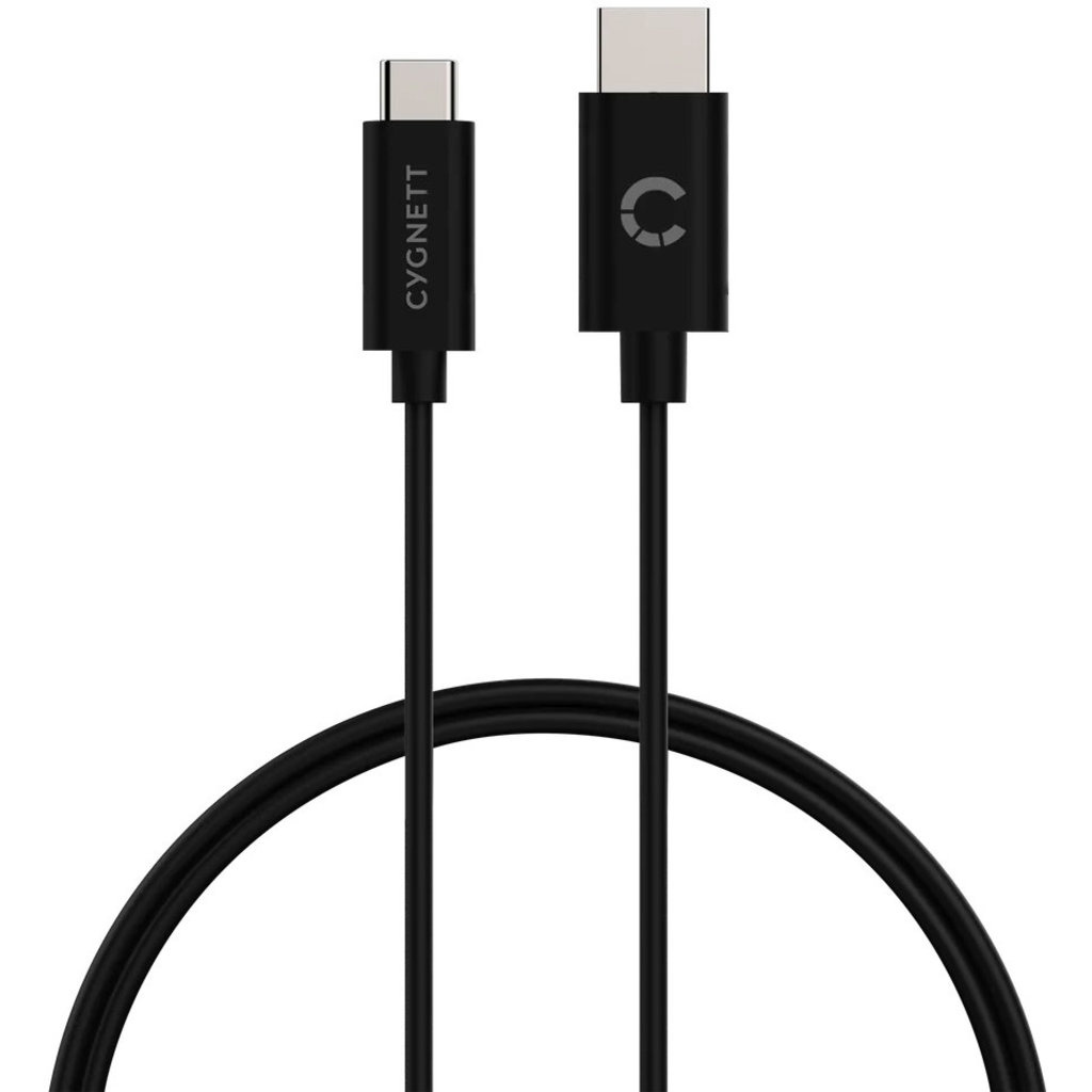Cygnett Cygnett USB-C naar HDMI 4K Kabel - 1.8 Meter - Zwart