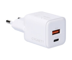 Cygnett Cygnett Powerplus 35W Dual Port GaN Snellader - Wit (CY5877PDWCH)