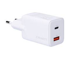 Cygnett Cygnett Powerplus 45W Dual Port Wandlader - Snellader voor USB-C Apparaten - Wit