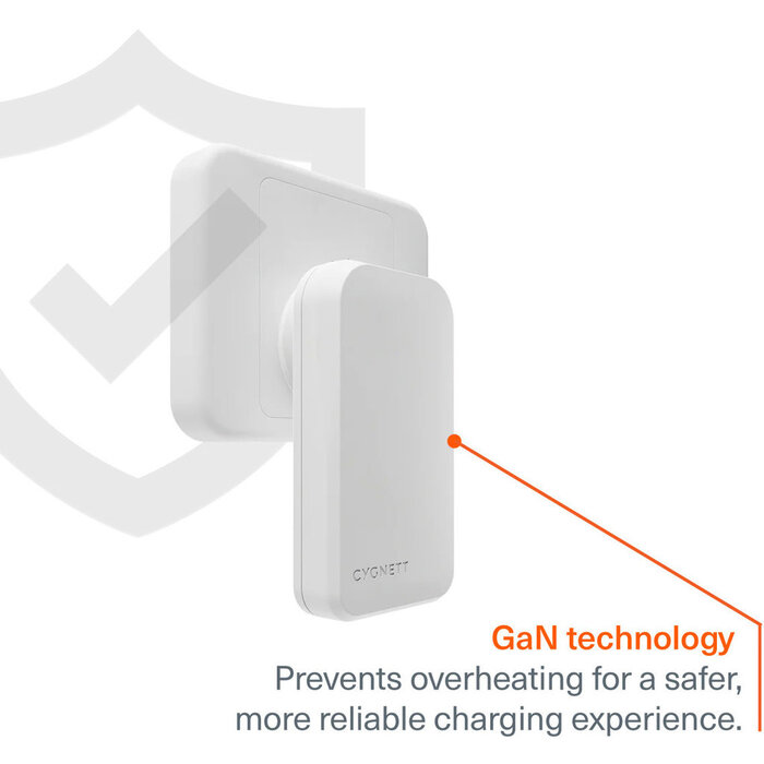 Cygnett Cygnett Chargeplus 30W Dual USB-C Wandlader - Wit