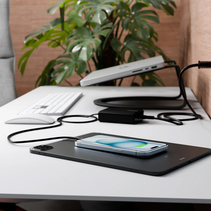Cygnett Cygnett PowerMaxx 100W GaN USB-C Snellader met Vaste Kabel - Zwart