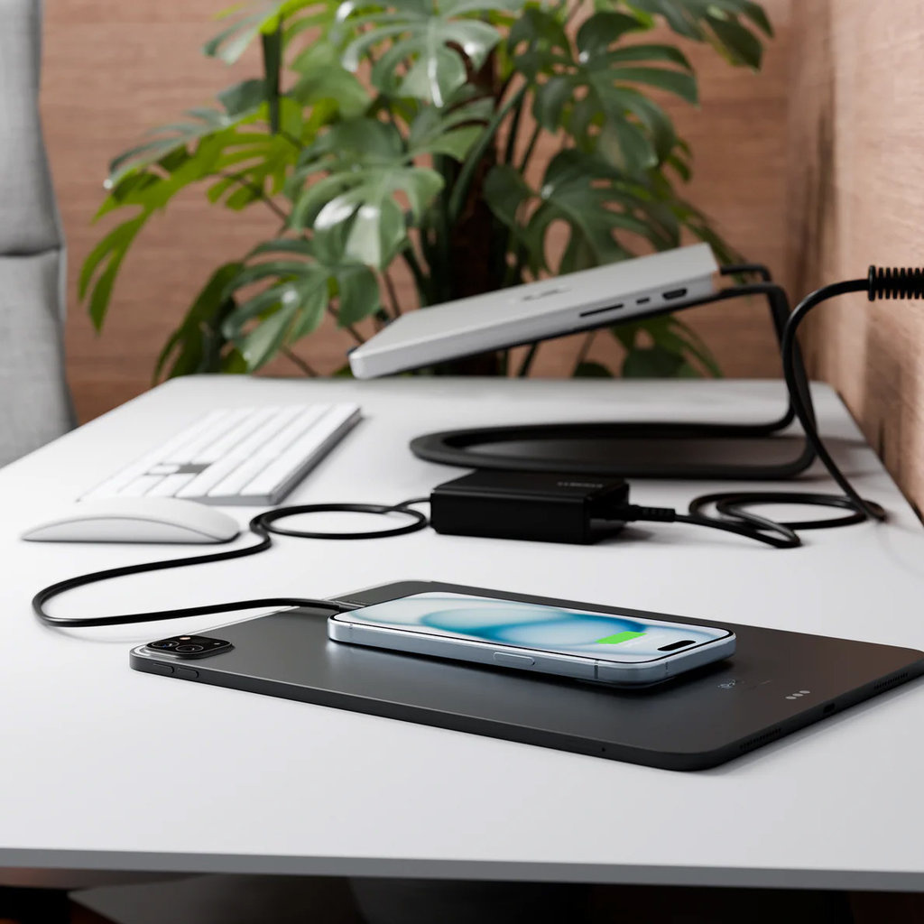 Cygnett Cygnett PowerMaxx 100W GaN USB-C Snellader met Vaste Kabel - Zwart