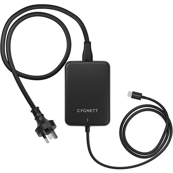 Cygnett Cygnett PowerMaxx 140W GaN USB-C Snellader voor Laptops - Zwart