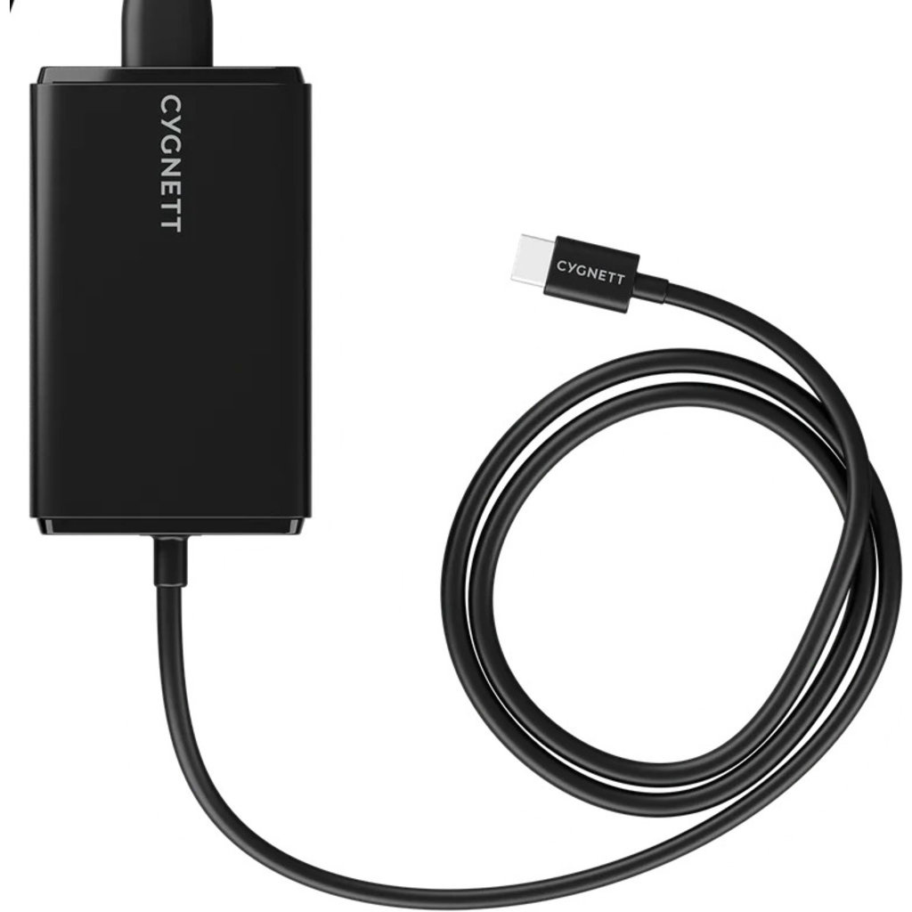 Cygnett Cygnett PowerMaxx 140W GaN USB-C Snellader voor Laptops - Zwart