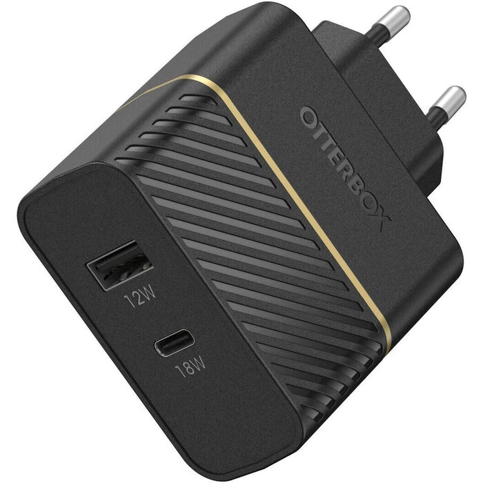 Otterbox OtterBox 30W Wandlader - USB-A en USB-C Snellader - Zwart