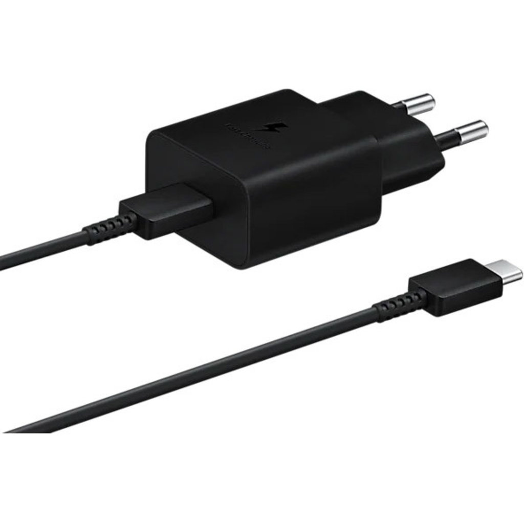 Samsung Samsung 15W USB-C Snellader met USB-C Kabel (1m) - Zwart