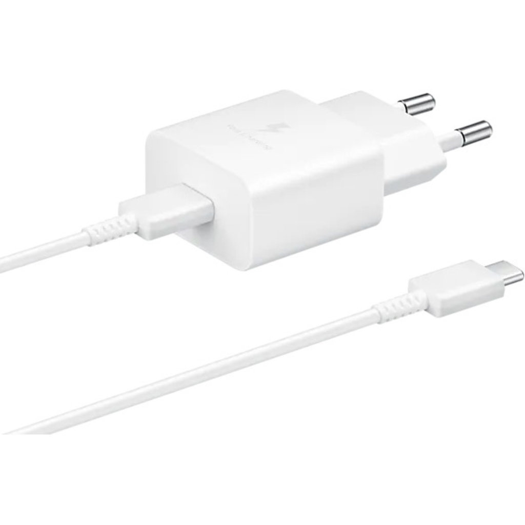 Samsung Originele Samsung 15W USB-C Snellader met Kabel - Wit (EP-T1510)