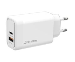4Smarts 4Smarts VoltPlug 45W GaN USB-C Snellader - USB-C & USB-A - Wit