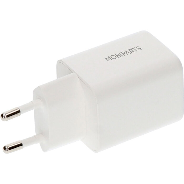 Mobiparts Mobiparts 45W GaN Snellader - USB-C & USB-A - Power Delivery 3.0 - Wit